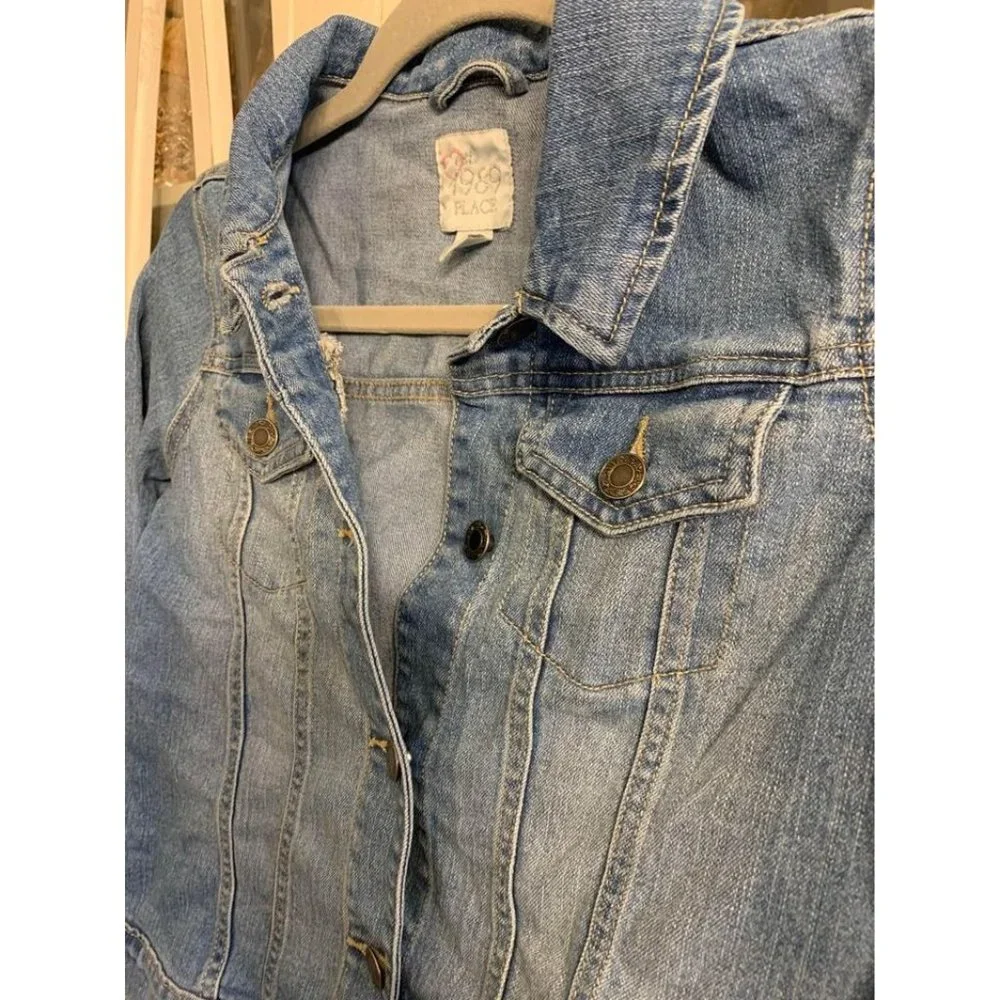The Children’s Place denim jacket, size XL 14 kids (bin i)